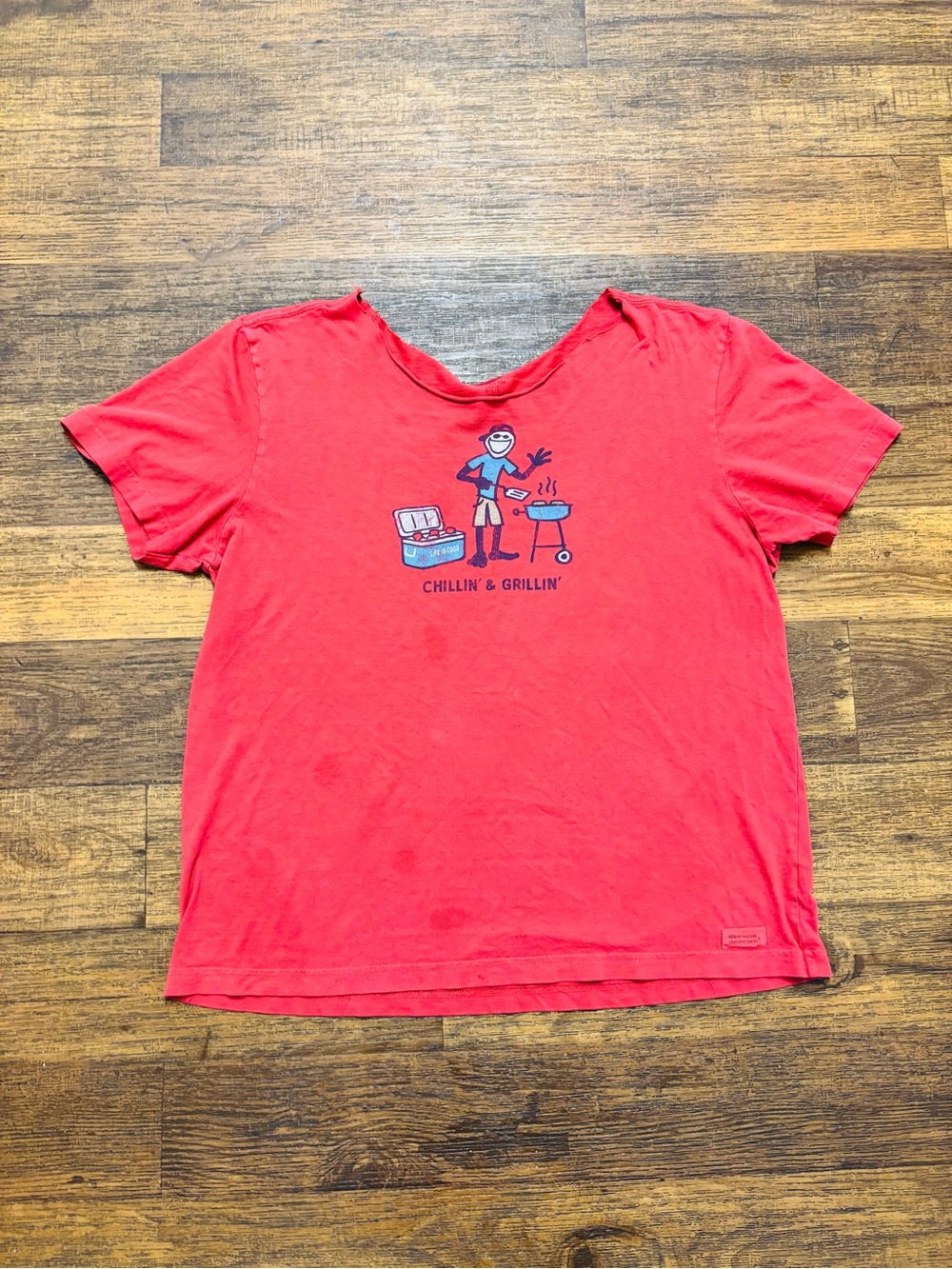 Red 'Chillin' & Grillin' Graphic Tee